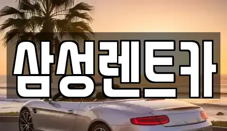 경상남도 합천군 대양면 렌트카 전문 삼성렌트카