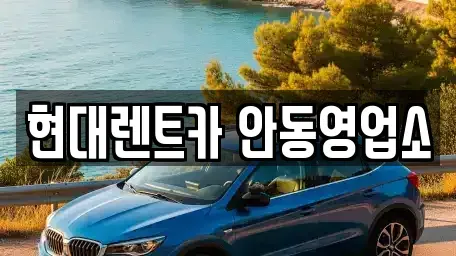 경상북도 안동시 신세동 렌트카 전문 현대렌트카 안동영업소