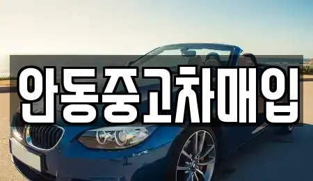 경상북도 안동시 용상동 중고차 전문 안동중고차매입