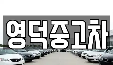 경상북도 영덕군 강구면 중고차매매 전문 영덕중고차