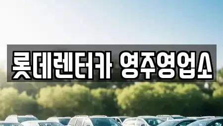 경상북도 영주시 하망동 렌트카 전문 롯데렌터카 영주영업소