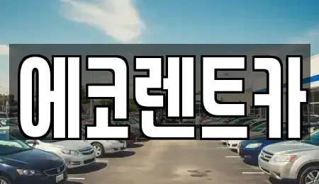광주 광산구 소촌동 렌트카 전문 에코렌트카