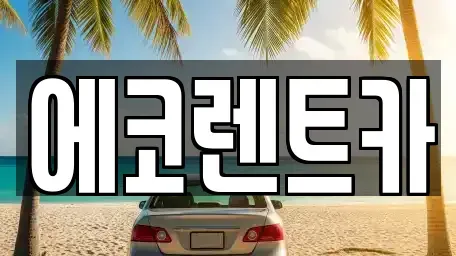 광주 광산구 쌍암동 렌트카 전문 에코렌트카