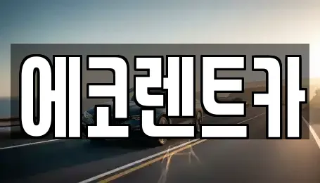 광주 광산구 운남동 렌트카 전문 에코렌트카
