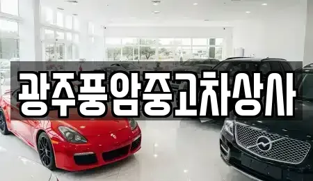 광주 광산구 운남동 중고차 전문 광주풍암중고차상사