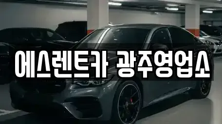 광주 동구 광산동 렌트카 전문 에스렌트카 광주영업소