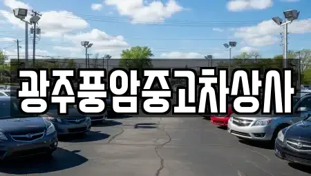 광주 동구 광산동 중고차매매 전문 광주풍암중고차상사