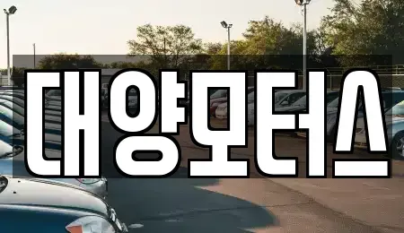광주 동구 지산동 중고차 전문 대양모터스
