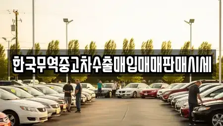 광주 동구 지산동 중고차 전문 한국무역중고차수출매입매매판매시세
