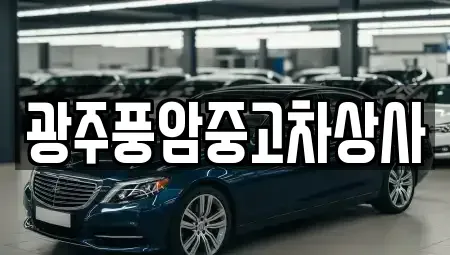 광주 북구 효령동 중고차매매 전문 광주풍암중고차상사