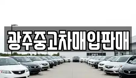 광주 서구 중고차매입 전문 광주중고차매입판매