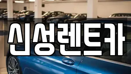 광주광역시 광산구 소촌동 렌트카 전문 신성렌트카
