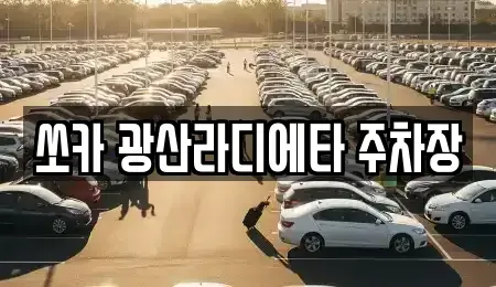 광주광역시 광산구 소촌동 렌트카 전문 쏘카 광산라디에타 주차장