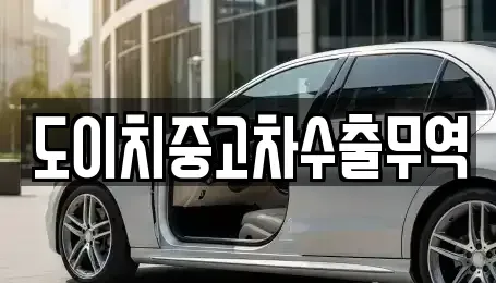 광주광역시 광산구 소촌동 중고차매매 전문 도이치중고차수출무역