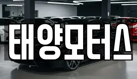 광주광역시 남구 송하동 중고차 전문 태양모터스
