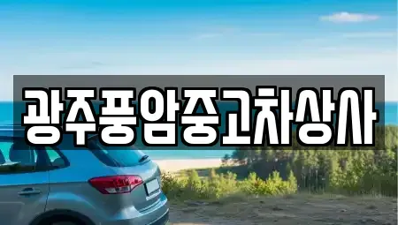 광주광역시 남구 진월동 중고차매매 전문 광주풍암중고차상사