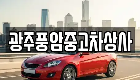 광주광역시 동구 운림동 중고차 전문 광주풍암중고차상사