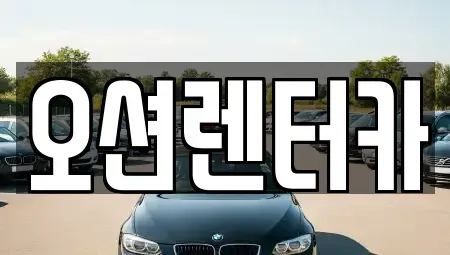 광주광역시 동구 장동 렌트카 전문 오션렌터카