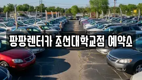 광주광역시 동구 장동 렌트카 전문 팡팡렌터카 조선대학교점 예약소