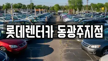 광주광역시 북구 풍향동 렌트카 전문 롯데렌터카 동광주지점