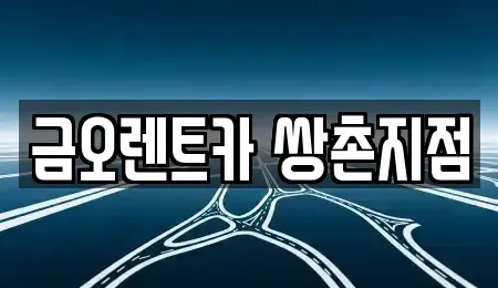 광주광역시 서구 유촌동 장기렌트카 전문 금오렌트카 쌍촌지점