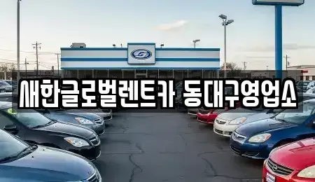 대구 동구 신기동 렌트카 전문 새한글로벌렌트카 동대구영업소