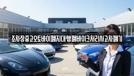 대구 북구 서변동 중고차 전문 조차장중고오토바이폐지대행폐바이크처리사고차폐기