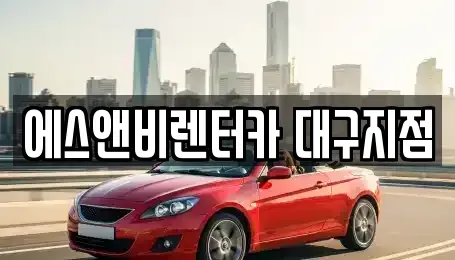 대구광역시 동구 상매동 단기렌트카 전문 에스앤비렌터카 대구지점
