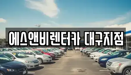 대구광역시 동구 서호동 렌트카 전문 에스앤비렌터카 대구지점