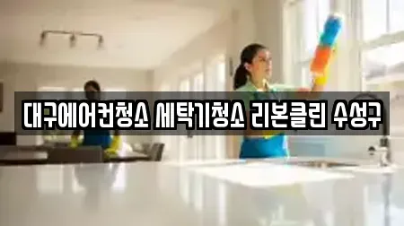 대구에어컨청소 세탁기청소 리본클린 수성구