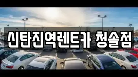 대전 대덕구 용호동 렌트카 전문 신탄진역렌트카 청솔점