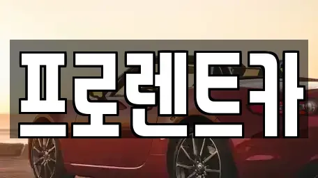 대전 대덕구 평촌동 렌트카 전문 프로렌트카