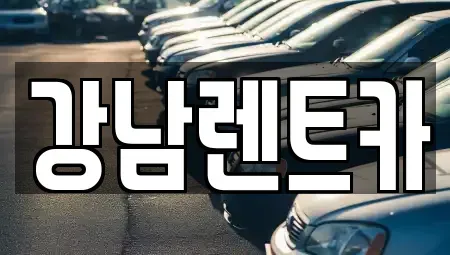 대전 동구 천동 렌트카 전문 강남렌트카
