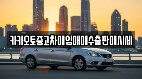 대전 서구 원정동 중고차 전문 카카오토중고차매입매매수출판매시세