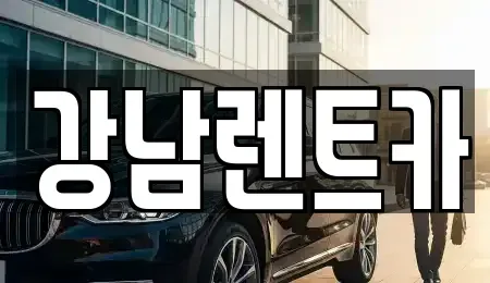 대전 서구 평촌동 렌트카 전문 강남렌트카