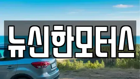 대전 서구 평촌동 중고차 전문 뉴신한모터스