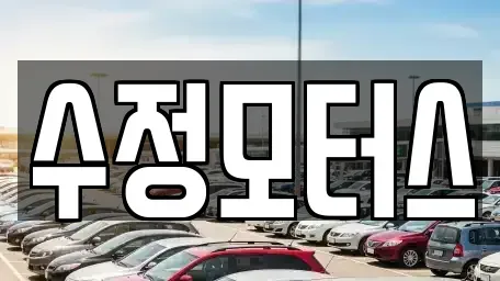 대전 유성구 화암동 중고차매매 전문 수정모터스