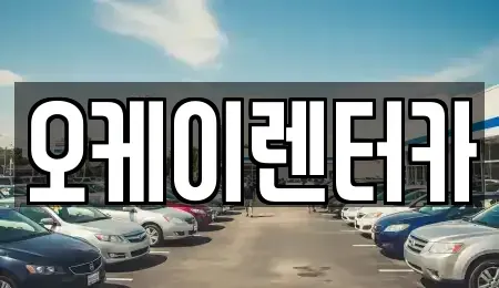 대전 중구 안영동 렌트카 전문 오케이렌터카