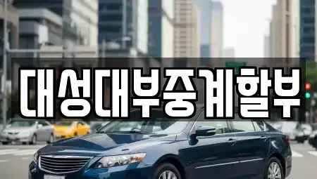 대전광역시 서구 월평동 장기렌트카 전문 대성대부중계할부