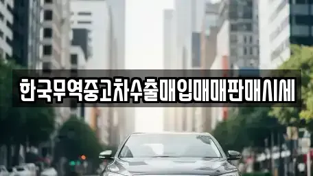 대전광역시 유성구 용산동 중고차매매 전문 한국무역중고차수출매입매매판매시세