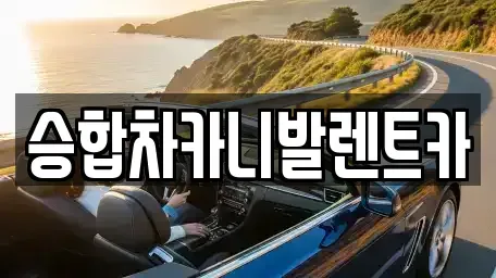대전광역시 유성구 장대동 렌트카 전문 승합차카니발렌트카