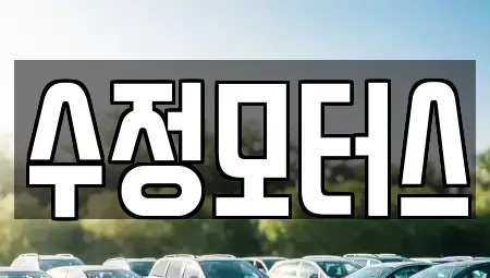 대전광역시 유성구 장대동 중고차매매 전문 수정모터스