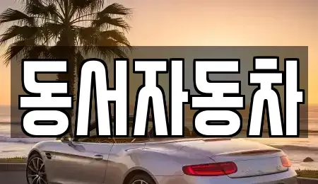 부산 강서구 범방동 중고차 전문 동서자동차
