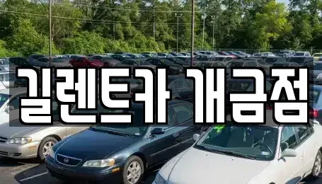 부산 부산진구 당감동 렌트카 전문 길렌트카 개금점