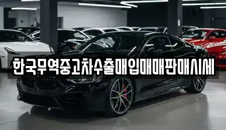 부산 사상구 덕포동 중고차매입 전문 한국무역중고차수출매입매매판매시세