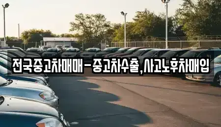 부산 서구 충무동1가 중고차 전문 전국중고차매매-중고차수출,사고노후차매입