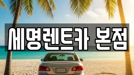 부산 영도구 동삼동 렌트카 전문 세명렌트카 본점
