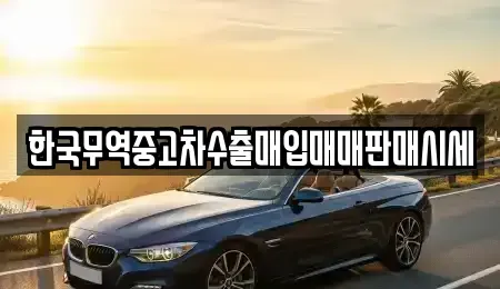 부산 영도구 동삼동 중고차매입 전문 한국무역중고차수출매입매매판매시세
