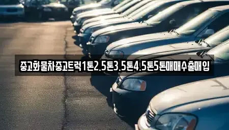 부산광역시 강서구 송정동 중고차매입 전문 중고화물차중고트럭1톤2.5톤3.5톤4.5톤5톤매매수출매입