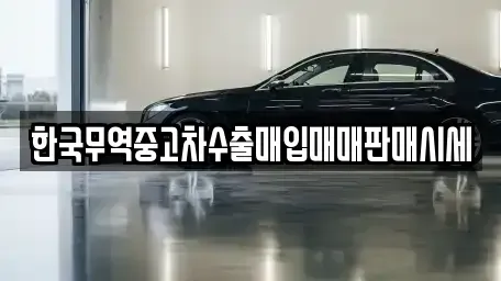 부산광역시 사상구 덕포동 중고차매입 전문 한국무역중고차수출매입매매판매시세